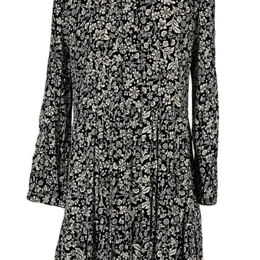 J.CREW Hadid shirt dress in a black and white bouquet print sz L - Picture 13 of 15